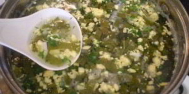 Рецепт постного зеленого борща