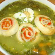 Рецепт Семейного зеленого борща с улитками