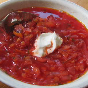 Рецепт Вегетарианского борща с чечевицей