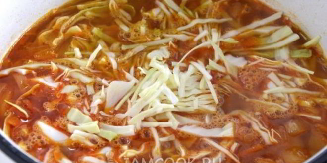 Рецепт вегетарианского борща