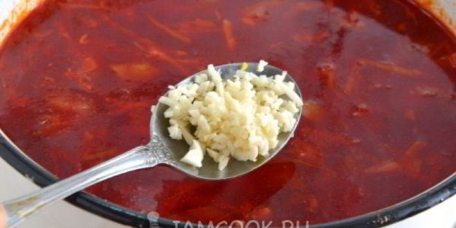 Рецепт вегетарианского борща