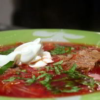 Вкусный борщ с говядиной