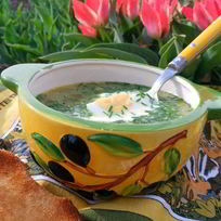 Зеленый борщ на новый лад