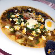 Рецепт Зеленого борща с курицей и томатом