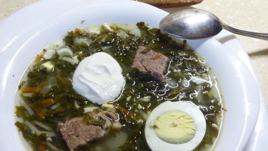 Рецепт зеленого борща