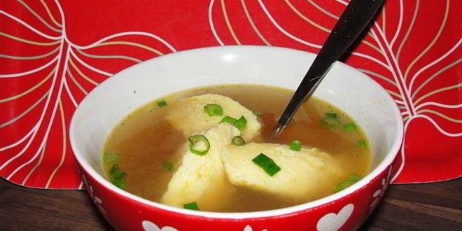 Рецепт бульона с манными клецками
