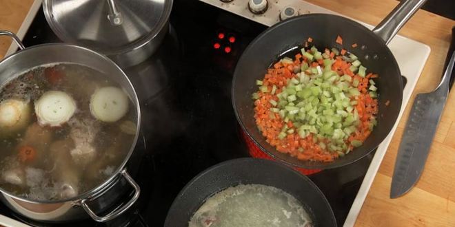 Рецепт гречневого супа с потрошками на курином бульоне