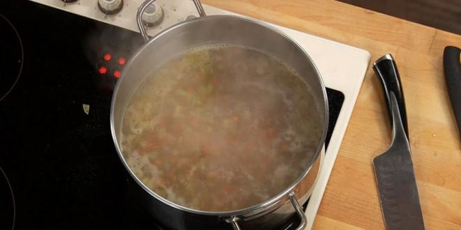 Рецепт гречневого супа с потрошками на курином бульоне