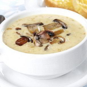 Рецепт Грибного супа с сыром на курином бульоне
