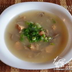 Рецепт Китайского бульона с рисовой лапшой