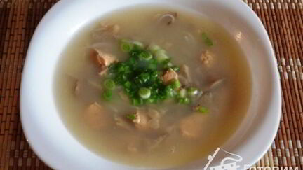 Рецепт Китайского бульона с рисовой лапшой