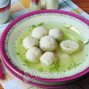 Рецепт Куриного бульона с галушками из лаваша