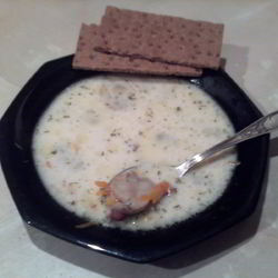 Рецепт Куриного бульона с грибами и плавленным сырком