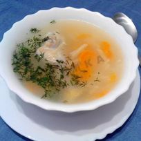 Куриный бульон с вермишелью