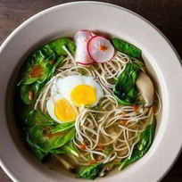 Лапша в грибном бульоне