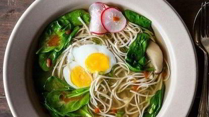 Рецепт Лапши в грибном бульоне