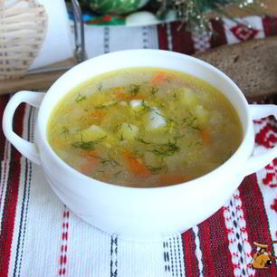 Рецепт Перлового супа на курином бульоне