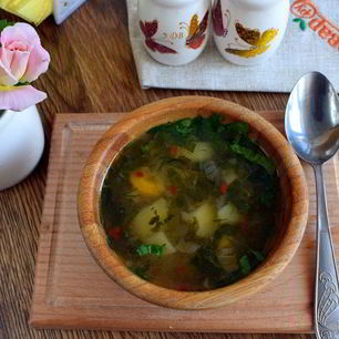 Рецепт Супа из щавеля на курином бульоне