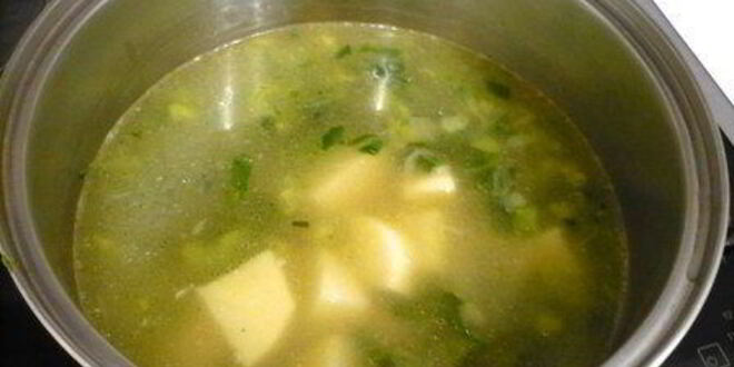 Рецепт супа на курином бульоне и картофеле