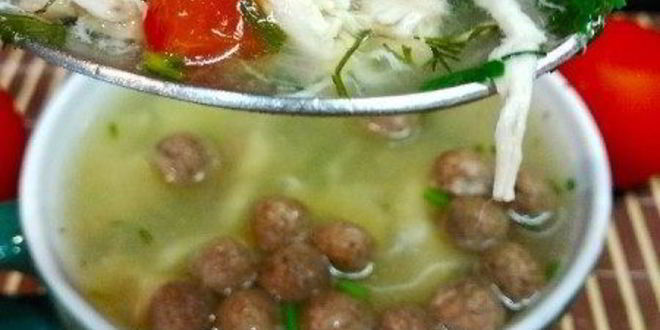 Рецепт супа на курином бульоне