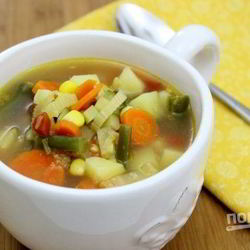 Рецепт Супа на овощном бульоне
