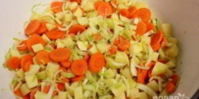 Рецепт супа на овощном бульоне