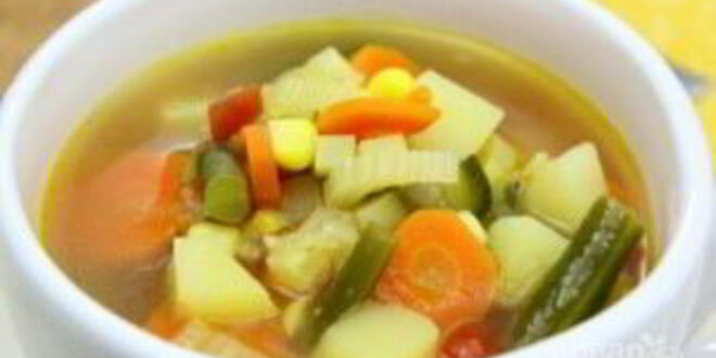 Рецепт супа на овощном бульоне