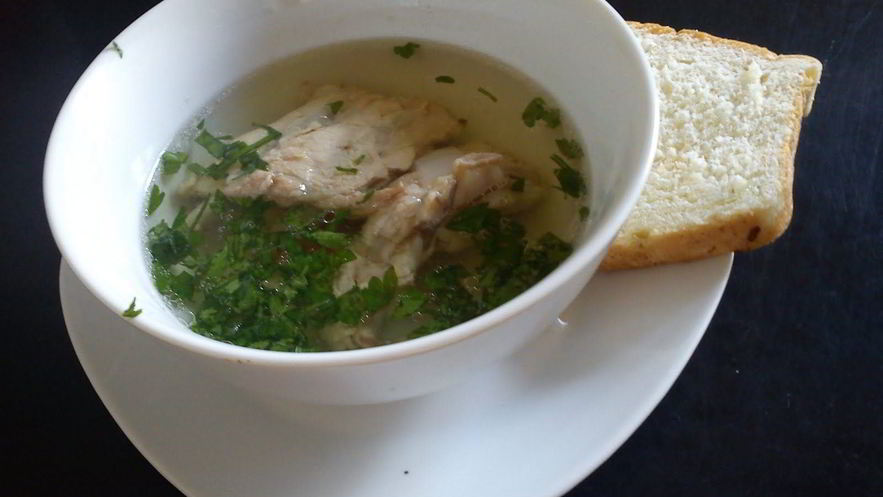 Рецепт свиного бульона