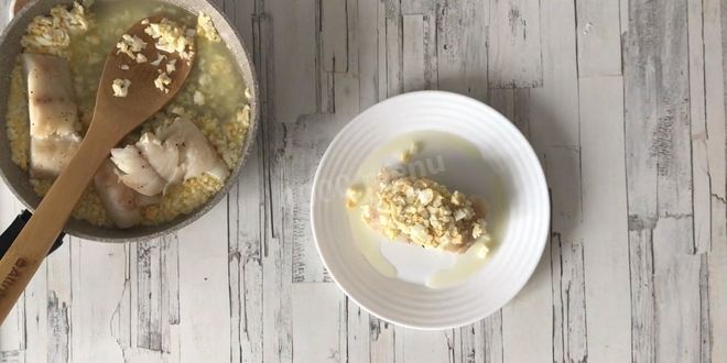 Рецепт трески по-польски на рыбном бульоне с корнем сельдерея