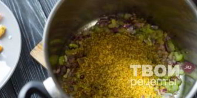 Рецепт тыквенного супа с бульоном и крупами