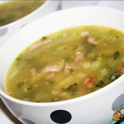 Рецепт Чечевично-булгурового суп с индейкой и копченостями