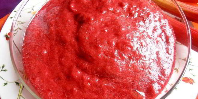 Рецепт гаспачо из ревеня и вишни