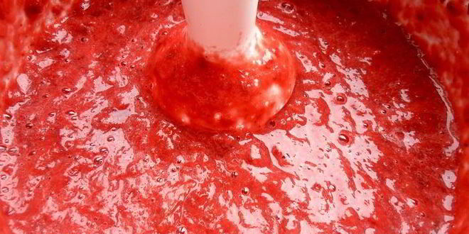 Рецепт гаспачо из ревеня и вишни