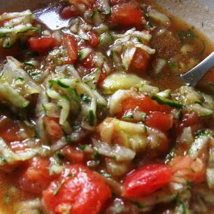 Рецепт Гаспачо с газированной водой