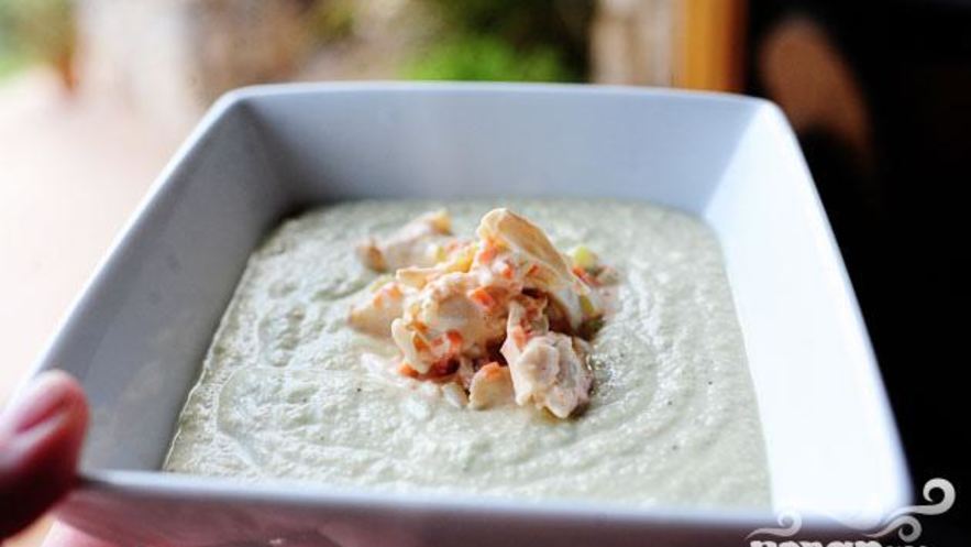 Рецепт гаспачо с крабовым салатом