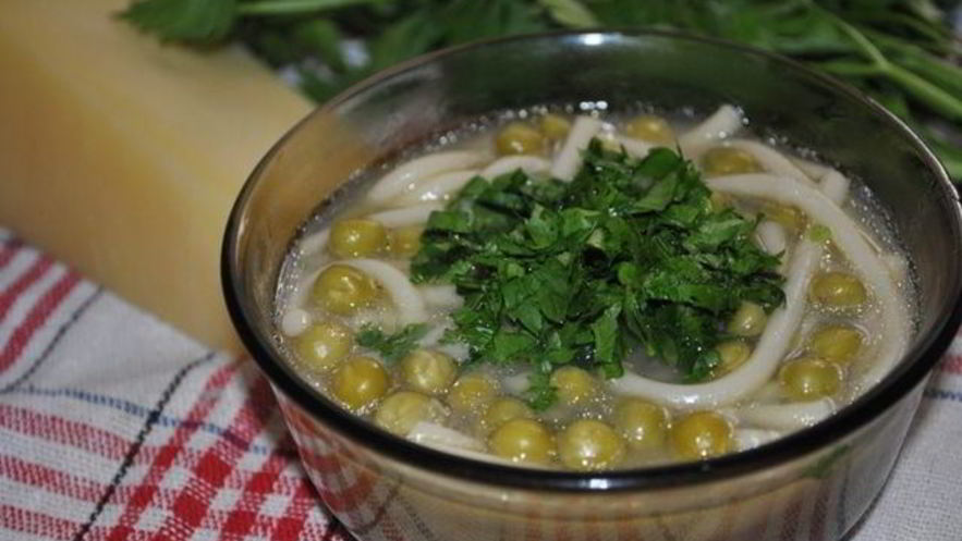 Рецепт горохового супа из алматуры