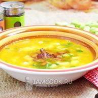 Рецепт Горохового супа с беконом