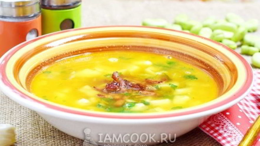 Рецепт горохового супа с беконом