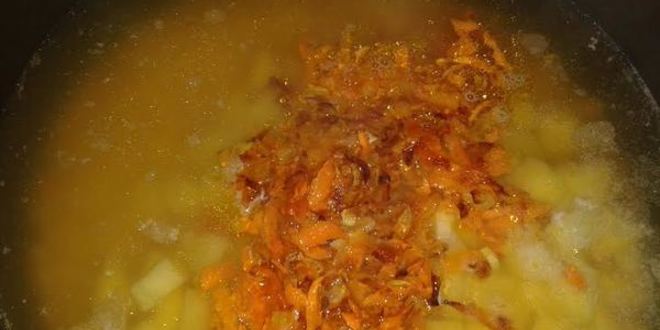 Рецепт горохового супа с фрикадельками