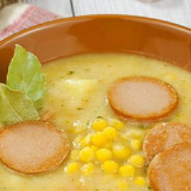 Рецепт Горохового супа с колбасой