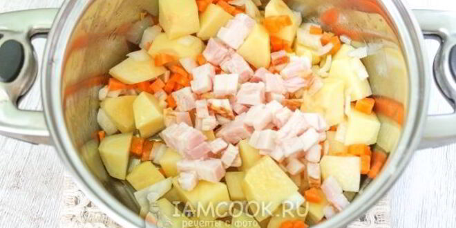 Рецепт горохового супа с копченой грудинкой