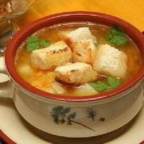 Рецепт Горохового супа с копчеными ребрышками и сельдереем