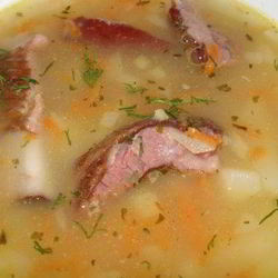 Рецепт Горохового супа с копчеными свиными ребрышками в мультиварке