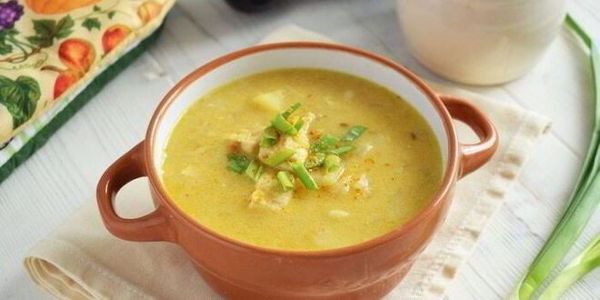 Рецепт горохового супа с курицей и кокосовым молоком