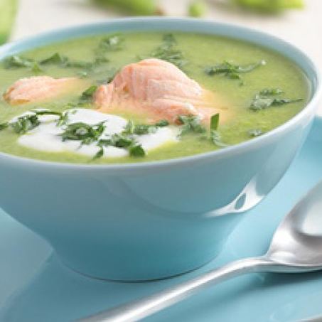 Рецепт Горохового супа с лососем