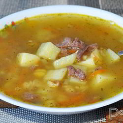 Рецепт Горохового супа с тушенкой