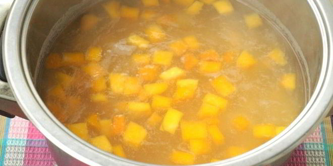 Рецепт горохового супа с тыквой