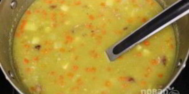 Рецепт горохового супа со свининой