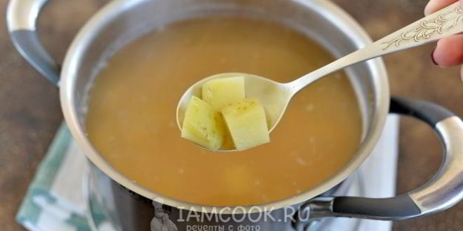 Рецепт горохового супа со свиными ребрышками