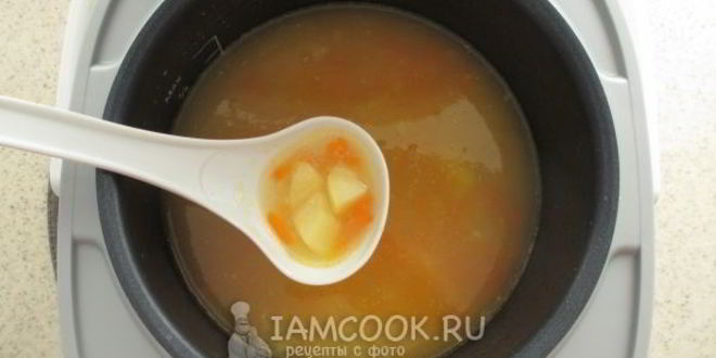 Рецепт постного горохового супа в мультиварке